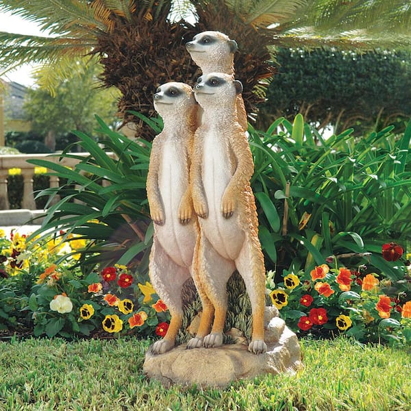 Meerkat Gang Sculpture Garden Statue, Moai Garden Statues Australian Open
