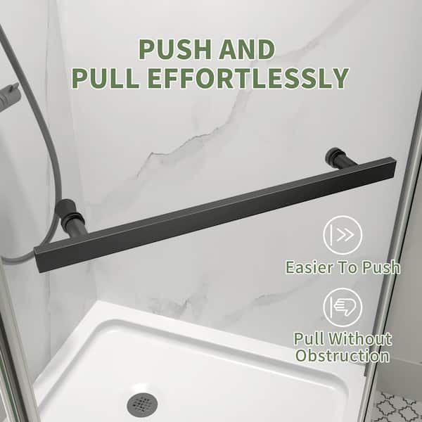 ACE DECOR Corner Shower Enclosure34.75 in.x 2 in.Frameless Neo