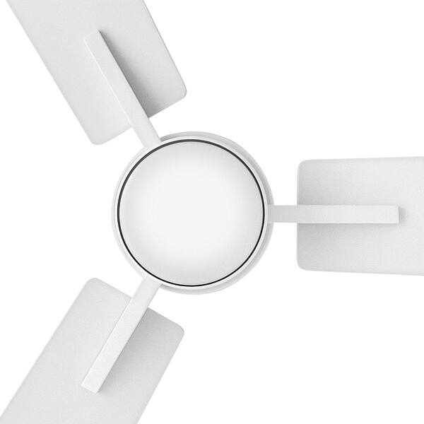 HINKLEY - Atticus 56.0 in. Indoor/Outdoor Integrated LED Matte White Ceiling Fan with Remote Control