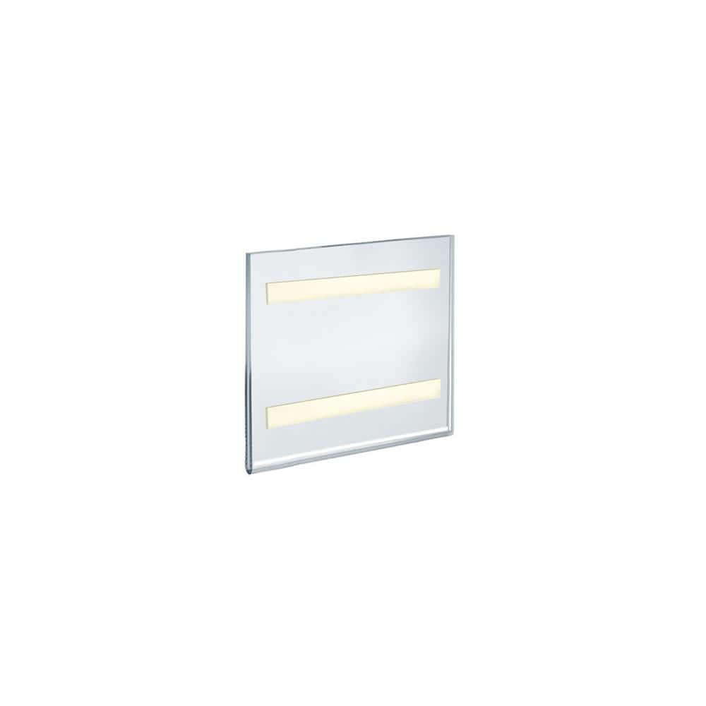 Clear Acrylic Self-Adhesive Wall Sign Holder Frame 5.5" x 5.5" - Pack of 10
