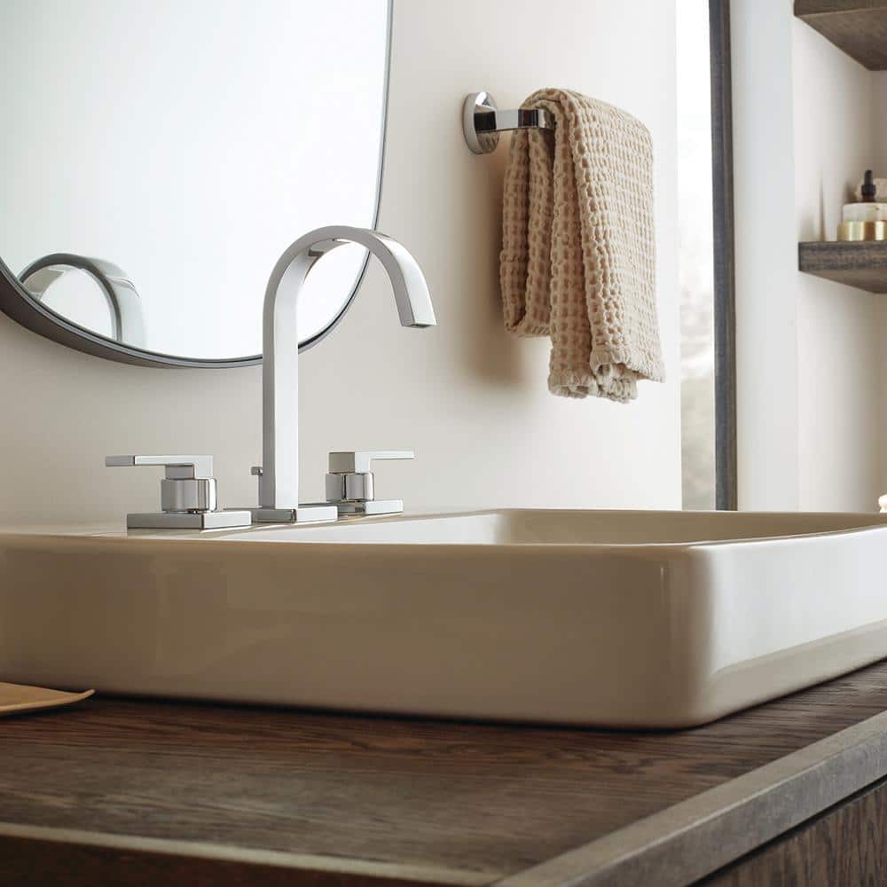 Lura 14" Brushed Bronze Widespread Bathroom Faucet with Drain Assembly