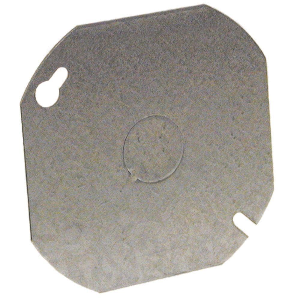 4 in. Octagon Flat Cover with 1/2 in. Knockout (25-Pack) price history on PriceWatchPro