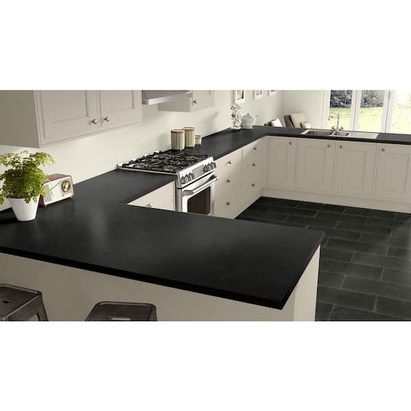 4 ft. x 8 ft. Laminate Sheet in Oiled Soapstone with Standard Fine Velvet Texture Finish