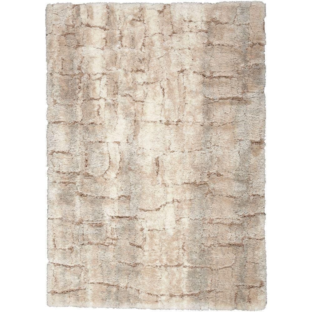 Dreamy Shag Ivory Beige 5 ft. x 7 ft. All-over design Contemporary Area Rug price history on PriceWatchPro