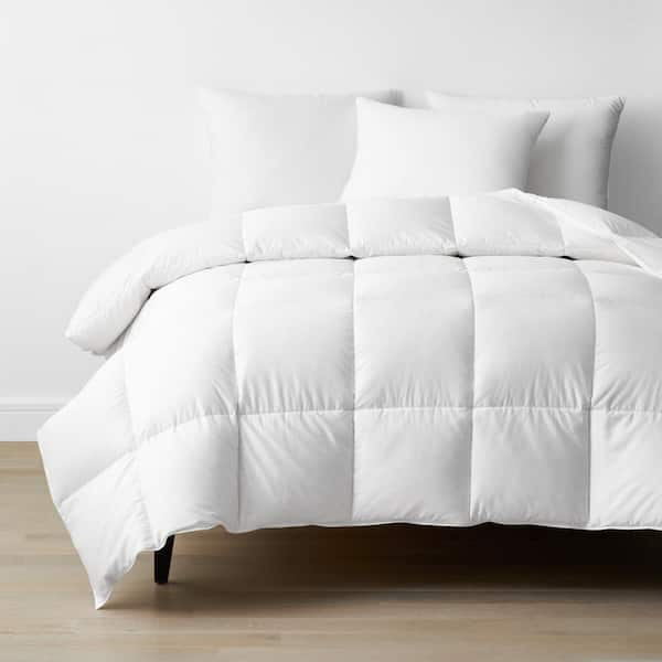 The Company Store Organic White Extra Firm Down Standard Pillow  PP45-STD-WHITE - The Home Depot