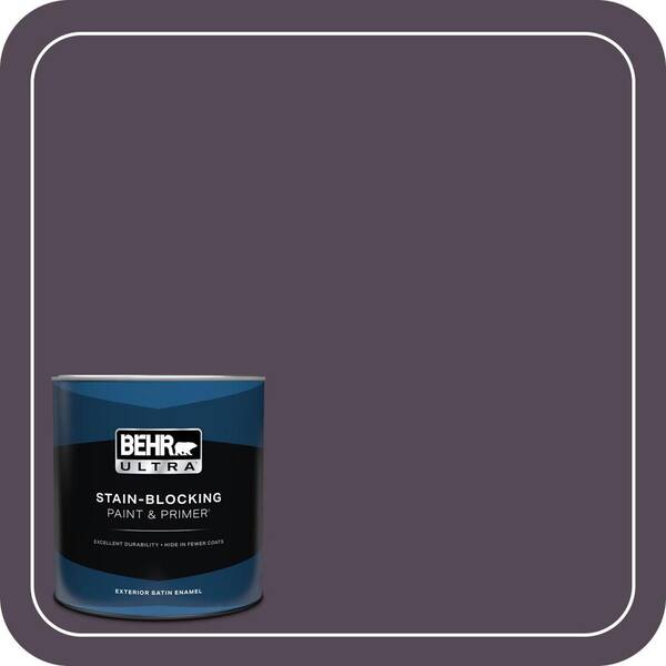 BEHR ULTRA 1 qt. #BXC-51 Deep Mulberry Satin Enamel Exterior Paint & Primer
