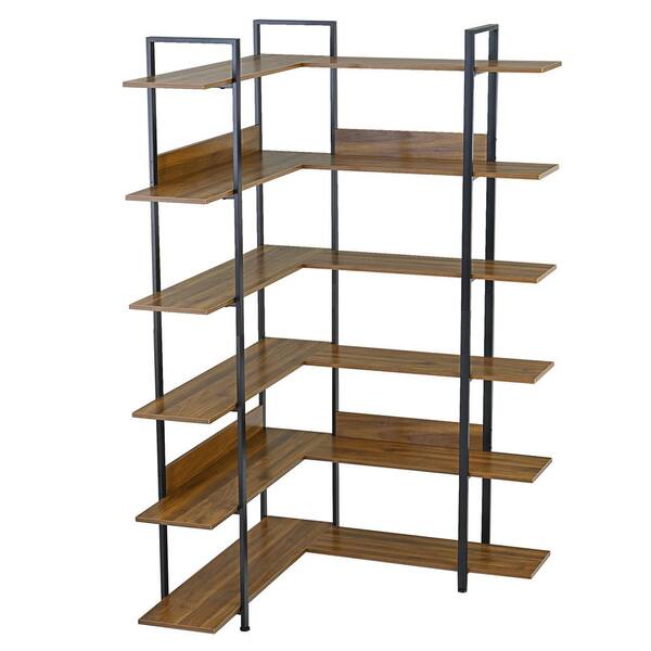 Liva 54 Tall MDF Corner Bookcase | Bookshelf | Display Unit