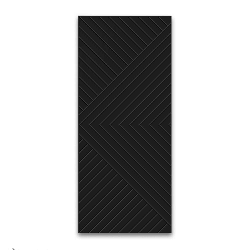 Reviews for CALHOME 24 in. x 80 in. Hollow Core Black Stained Composite