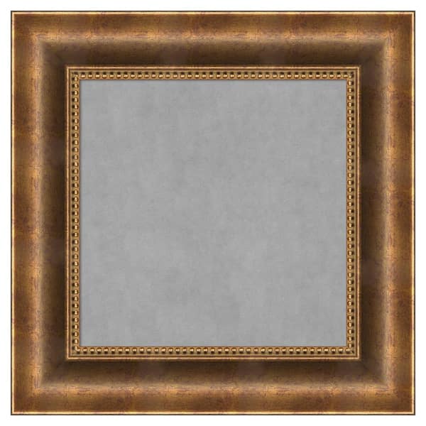Amanti Art Manhattan Bronze 17 in. x 17 in. Framed Magnetic Board