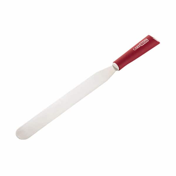 Cake Boss Stainless Steel Tools and Gadgets 8 in. Icing Spatula in Red