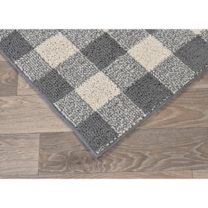 Country Living Cinder/Ivory 5 ft. x 7 ft. Buffalo Plaid Indoor/Outdoor Area Rug