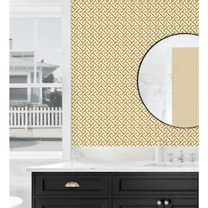 Cross Section Golden Vinyl Peel and Stick Wallpaper Roll (Covers 30.75 sq. ft.)