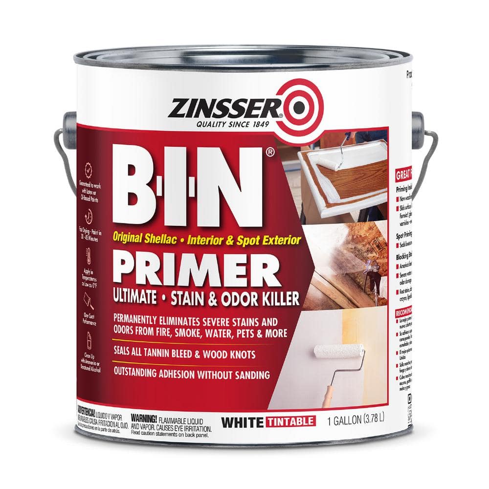 Zinsser 1 gal. B-I-N Shellac-Based White Interior/Spot