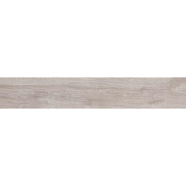 Bois Gray 7.87 in. x 47.25 in. Matte Porcelain Rectangular Wall and Floor  Tile (12.91 sq. ft./case) (5-pack)