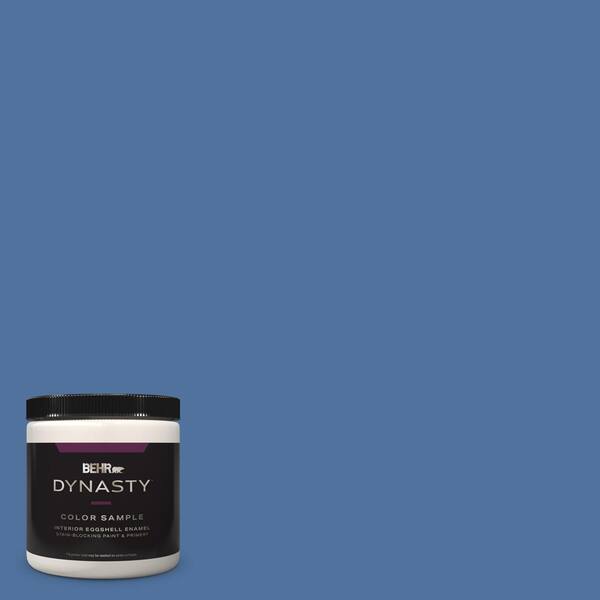 BEHR DYNASTY 8 oz. #PMD-23 Cobalt Flame Eggshell Enamel Stain-Blocking Interior Paint and Primer Sample