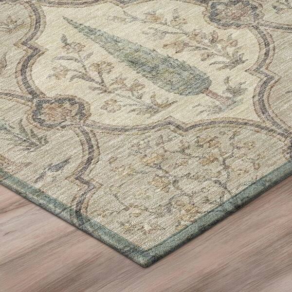 Chantille Machine Washable Indoor/Outdoor Abstract ACN3018 Taupe 9 ft. x 12 ft. Area Rug