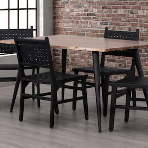 Palmerston 48 in. Natural Brown Acacia Solid Wood Rectangle Dining Table Seats 4