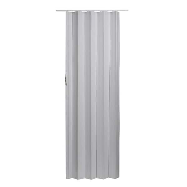 Spectrum Via 48 in. x 96 in. White Vinyl Accordion Door with Hardware ...