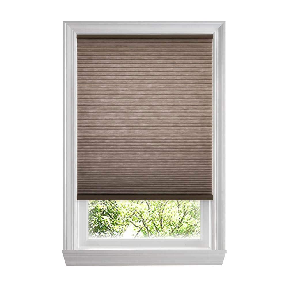 Chocolate Cordless Light Filtering Cellular Shades for Windows - 68.25 in. W x 64 in. L (Actual Size 68 in. W x 64 in.L) price history on PriceWatchPro