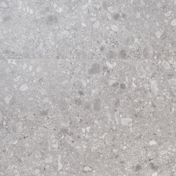 Ivy Hill Tile Luxe Terrazzo Earth 12 MIL x 12 in. x 24 in. Glue Down Stone Look Waterproof Luxury Vinyl Flooring (40 sq. ft./Case)