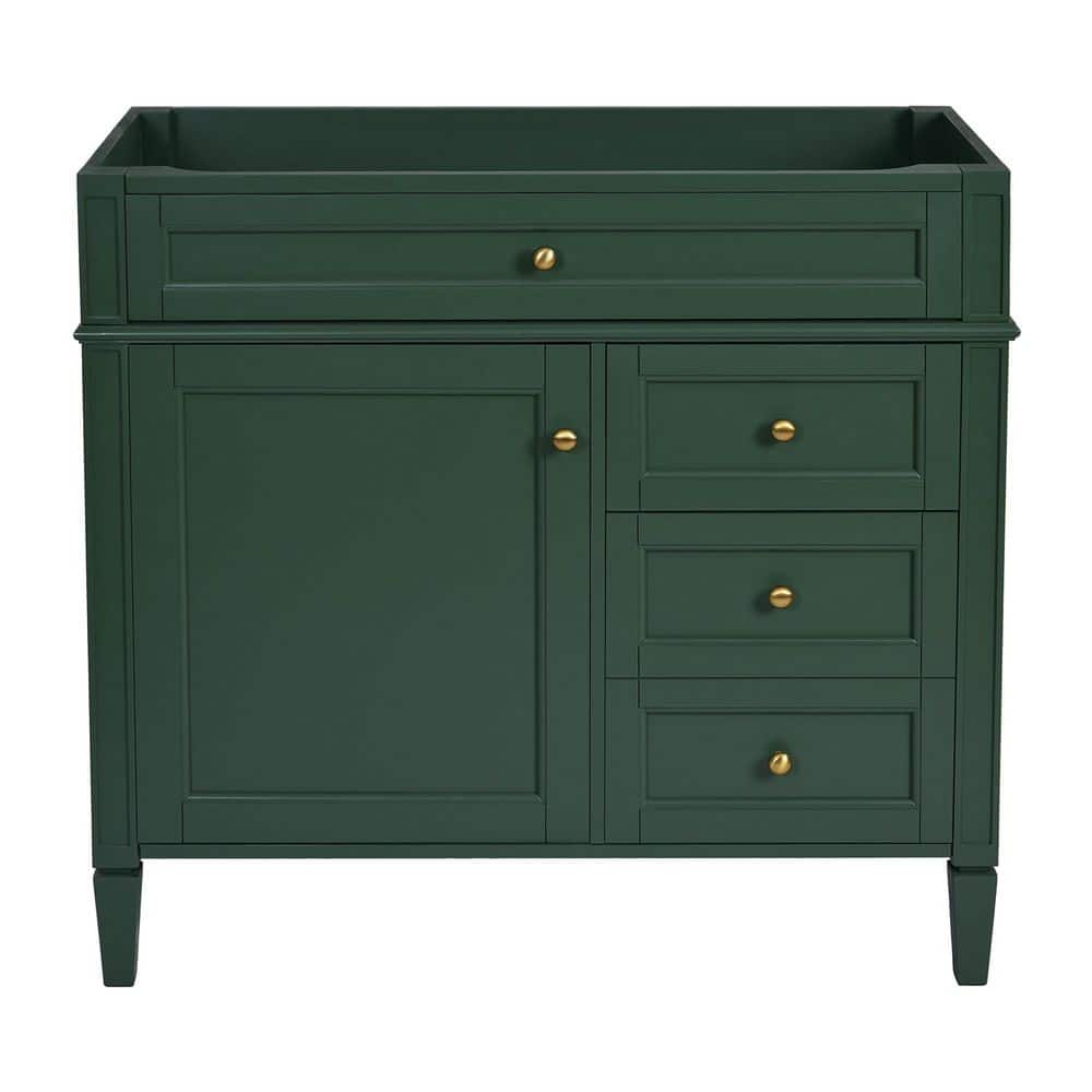 35.74 in. Bath Vanity Cabinet without Top in Green Unassembled price history on PriceWatchPro