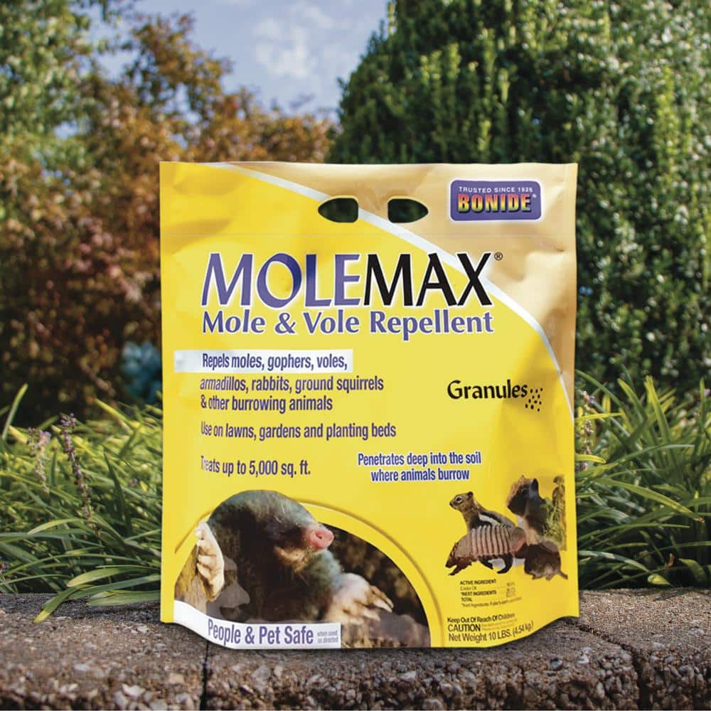 MoleMax 10 lb Yellow Granular Mole and Vole Repellent