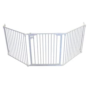 XpandaGate 29.5 in. H x 100 in. W x 2 in. D Expandable Pet Gate in White