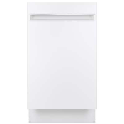 18 in. White Top Control Smart ADA Dishwasher with Stainless Steel Tub and 47 dBA