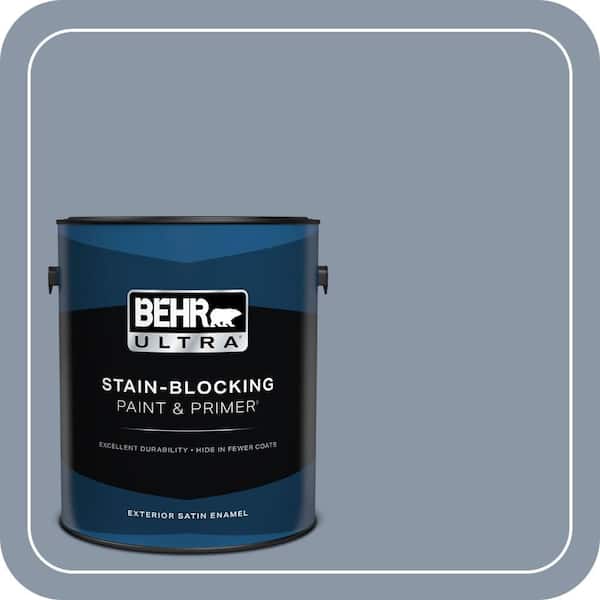 BEHR ULTRA 1 gal. #ICC-103 Approaching Dusk Satin Enamel Exterior Paint & Primer