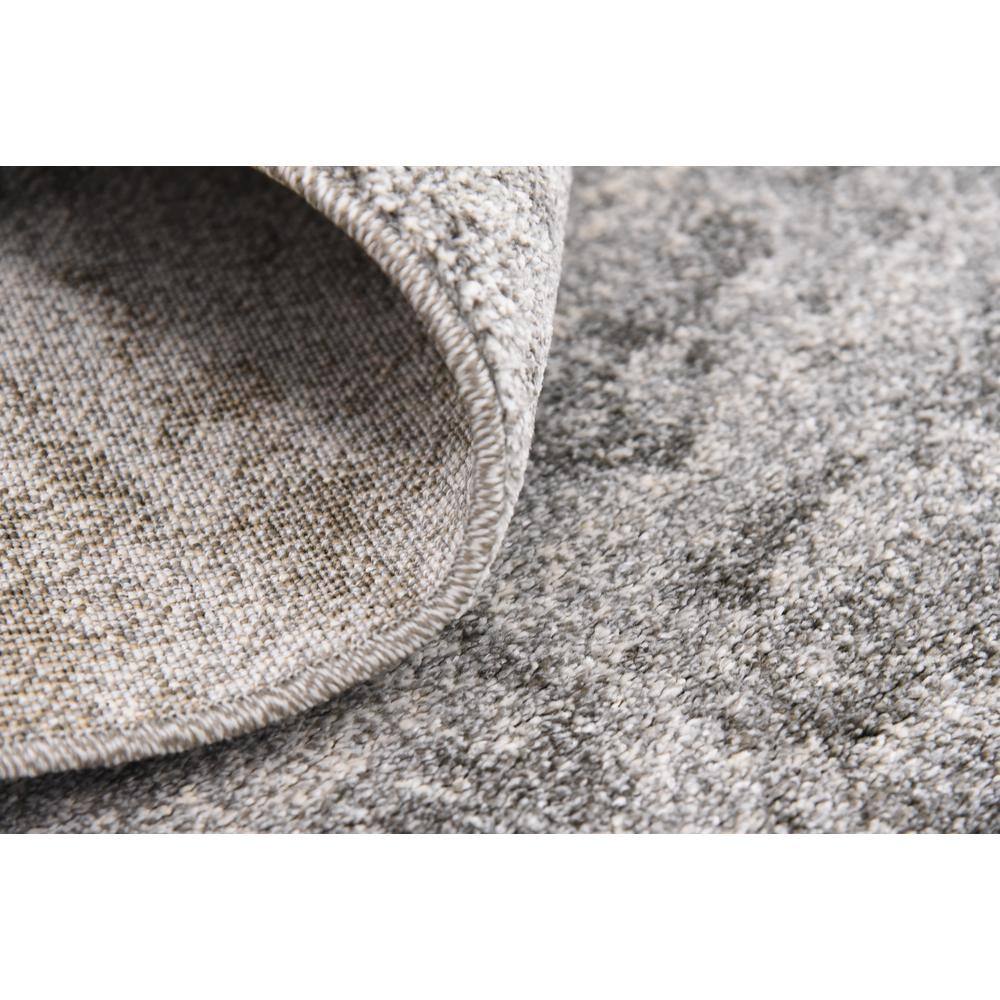 Lucille 8' Square Gray Synthetic Tufted Reversible Rug