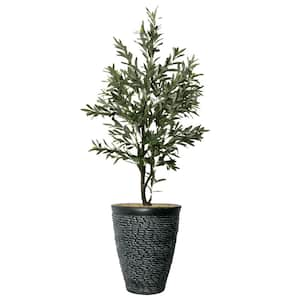 70 in. fake olive tree in a fiberstone planter