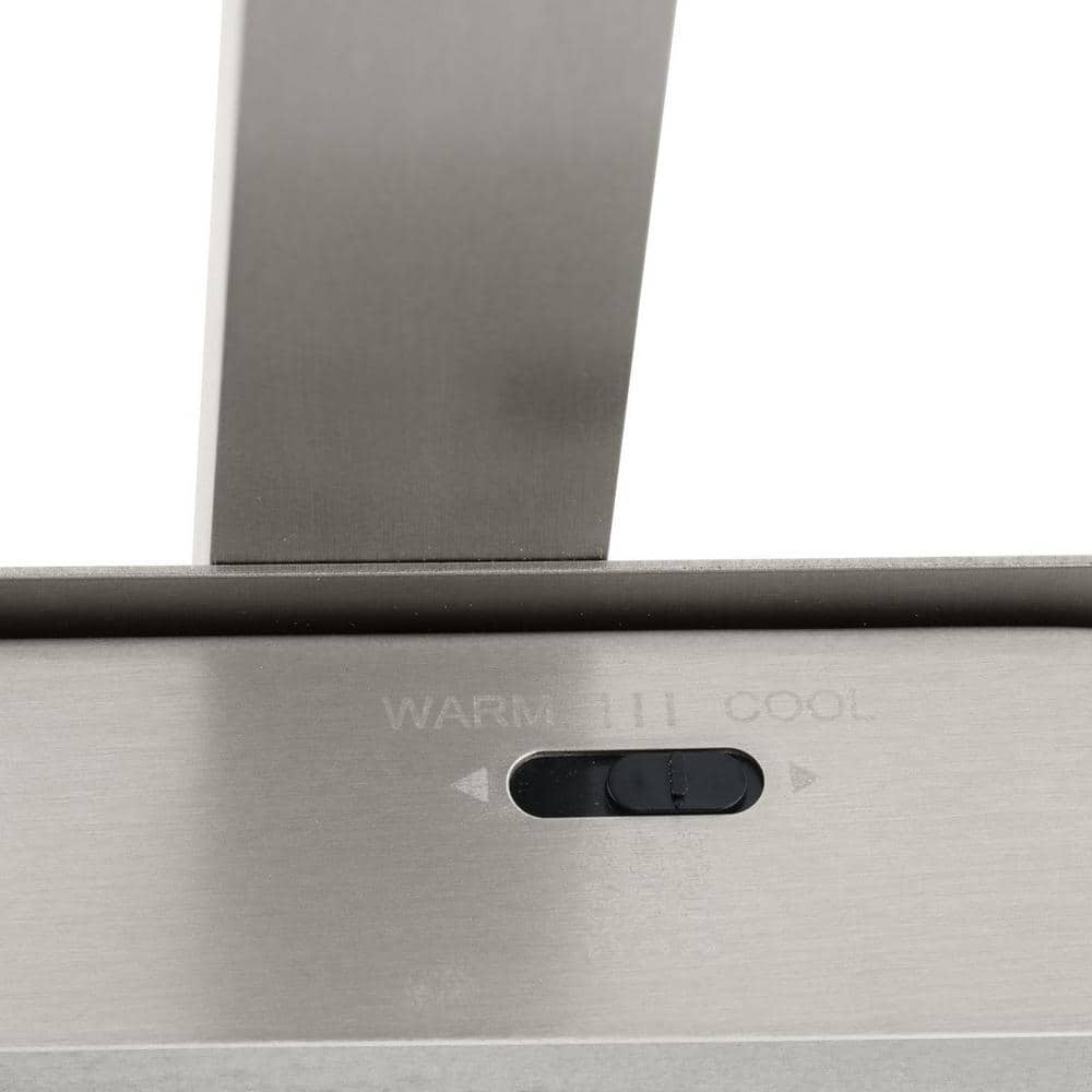 Brushed Nickel LED Linear Vanity Light with Acrylic Shade