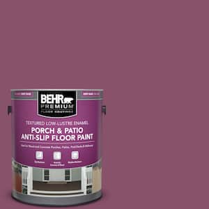 1 gal. #M120-7 Raspberry Crush Textured Low-Lustre Enamel Interior/Exterior Porch and Patio Anti-Slip Floor Paint