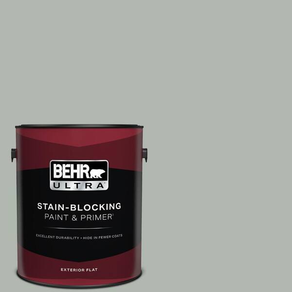 BEHR ULTRA 1 gal. #PPU12-14 Verdigris Flat Exterior Paint & Primer