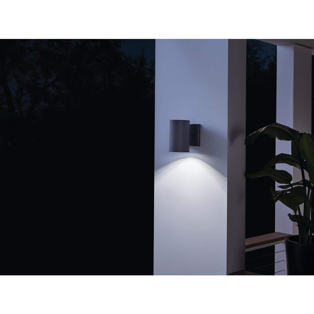Modern Black Aluminum Cylinder LED Wall Sconce