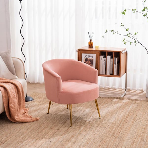 dusky pink armchair