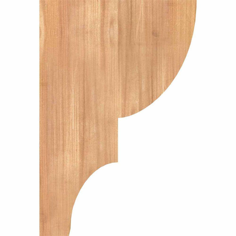 Western Red Cedar Ridgewood Smooth Corbel 3 1/2"W x 8"D x 12"H