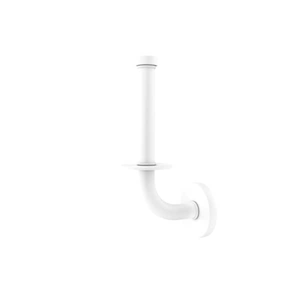 Allied Brass Remi Collection Upright Toilet Tissue Holder in Matte White