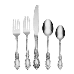 Wordsworth 45-Piece Silver 18/0-Stainless Steel Flatware Set (Service for 8)