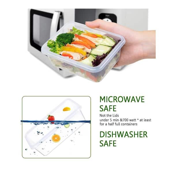 Numhew 32-Piece Tupperware Set for Food Storage with 16 Containers