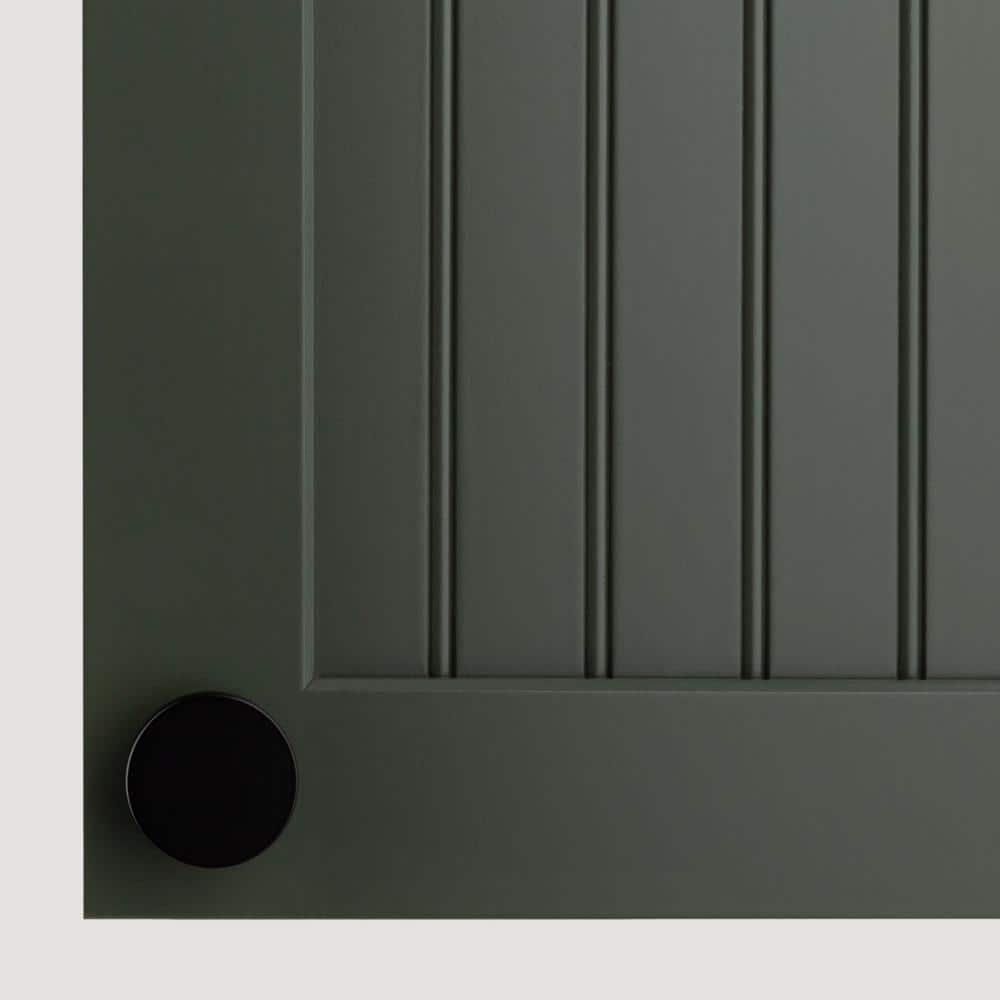 Matte Black Round Modern Cabinet Knob with Mounting Hardware