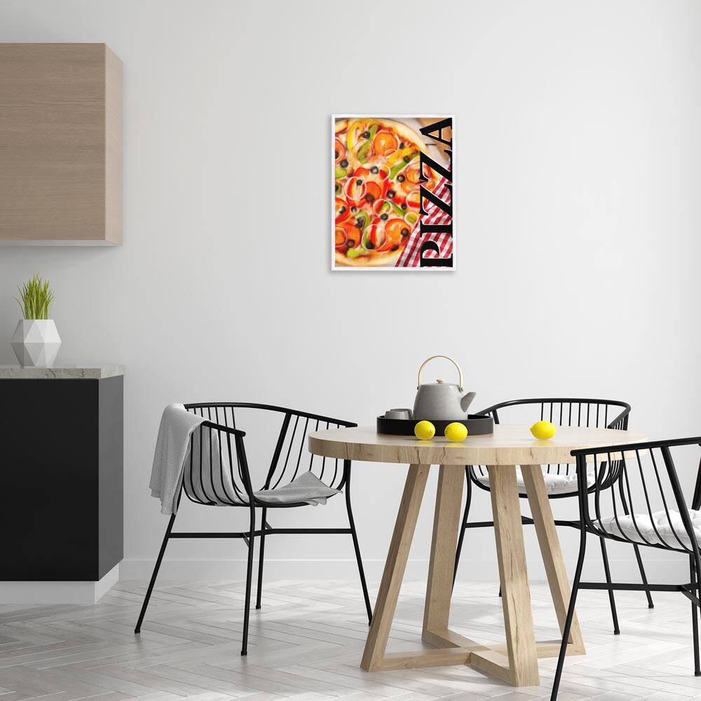 Gourmet Traditional Pizza by Kim Allen White Framed Food Giclee Art Print 20 in. x 16 in. price history on PriceWatchPro