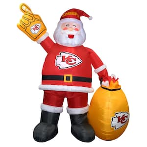 7 ft. Kansas City Chiefs Santa Inflatable