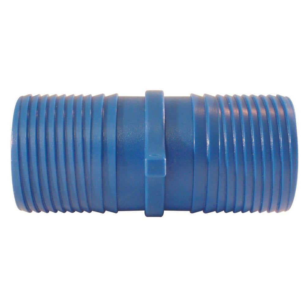 Apollo 1-1/2 in. Blue Polypropylene Twist-In Coupling