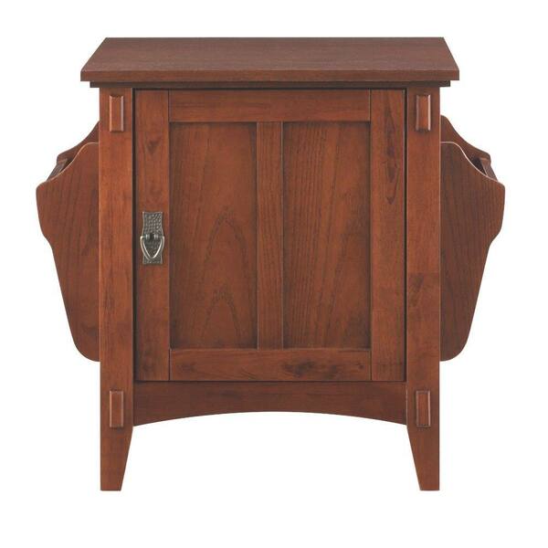 Home Decorators Collection Medium Oak Storage End Table