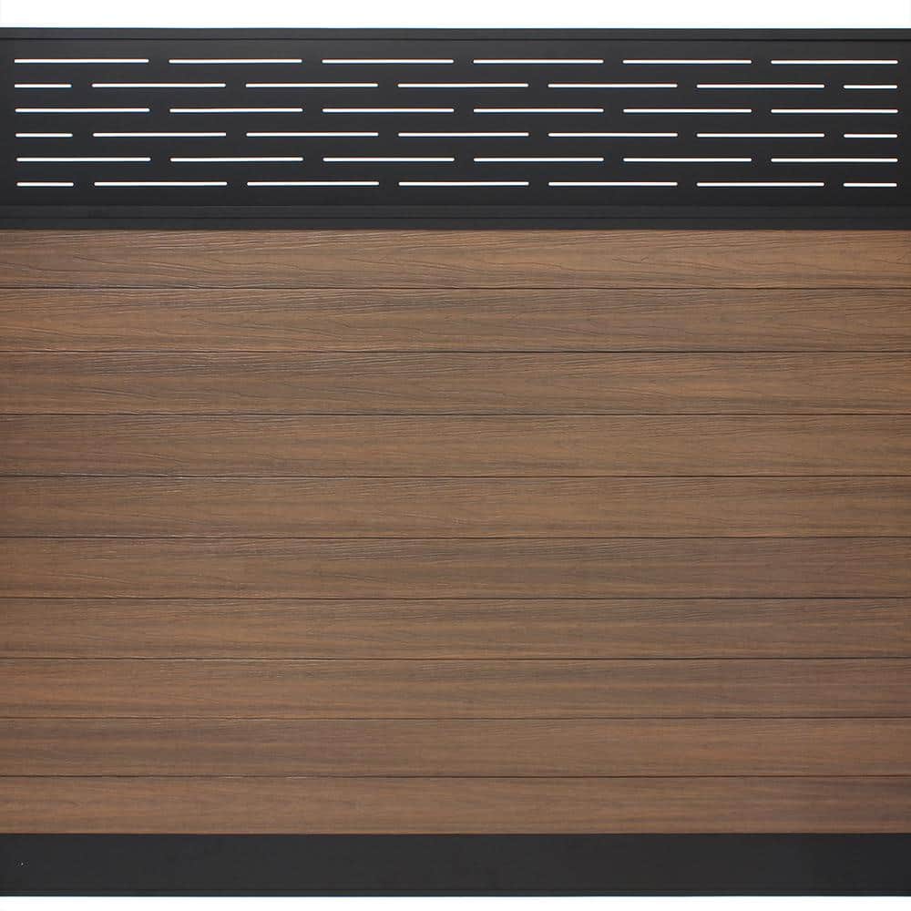 Euro Style 6 ft. H x 6 ft. W Lattice Top King Cedar Aluminum/Composite Horizontal Fence Section price history on PriceWatchPro