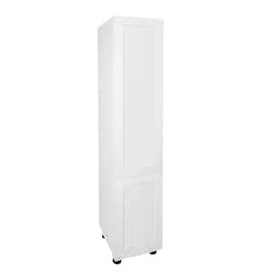 Quick Assemble Modern Style, Shaker White 84 in Pantry Kitchen Cabinet (18 in. W x 24 in. D x 84 in H)