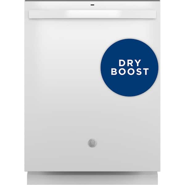 GE 24 in. Built-In Tall Tub Top Control White Dishwasher w/Sanitize, Dry Boost, 52 dBA