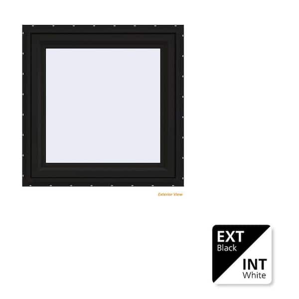 JELD-WEN 36 in. x 48 in. V-4500 Series Black Exterior/White