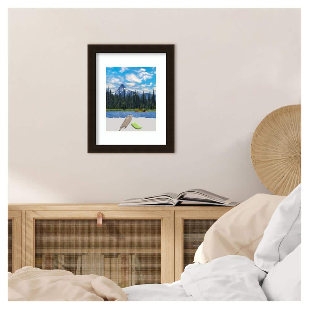 Espresso Brown Wood Rectangular Picture Frame with Satin Finish